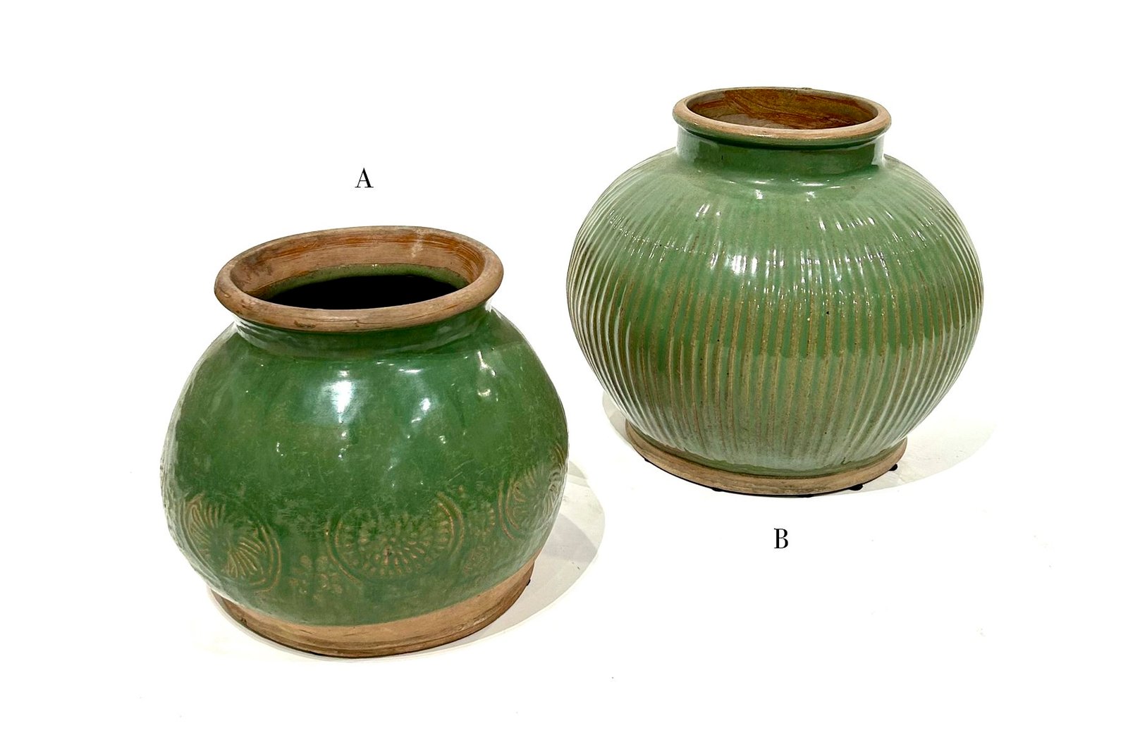 Antique Celadon Ceramic Jar