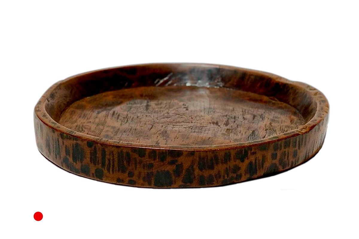 Antique Circular Tray Straight Lip