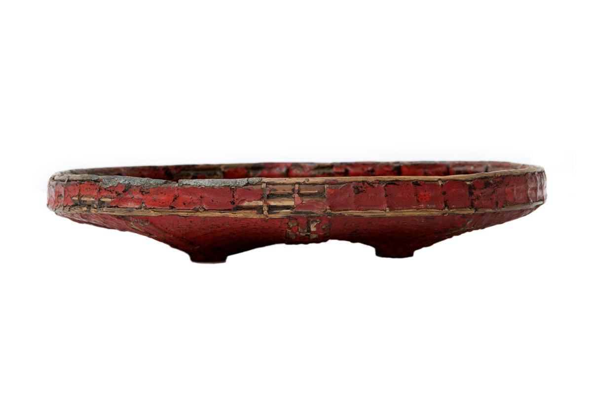 Antique Red Lacquer Tray