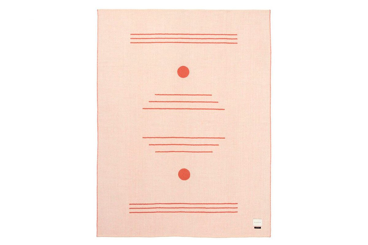 Harvest Moon Reversible Throw, Terracotta & Ivory