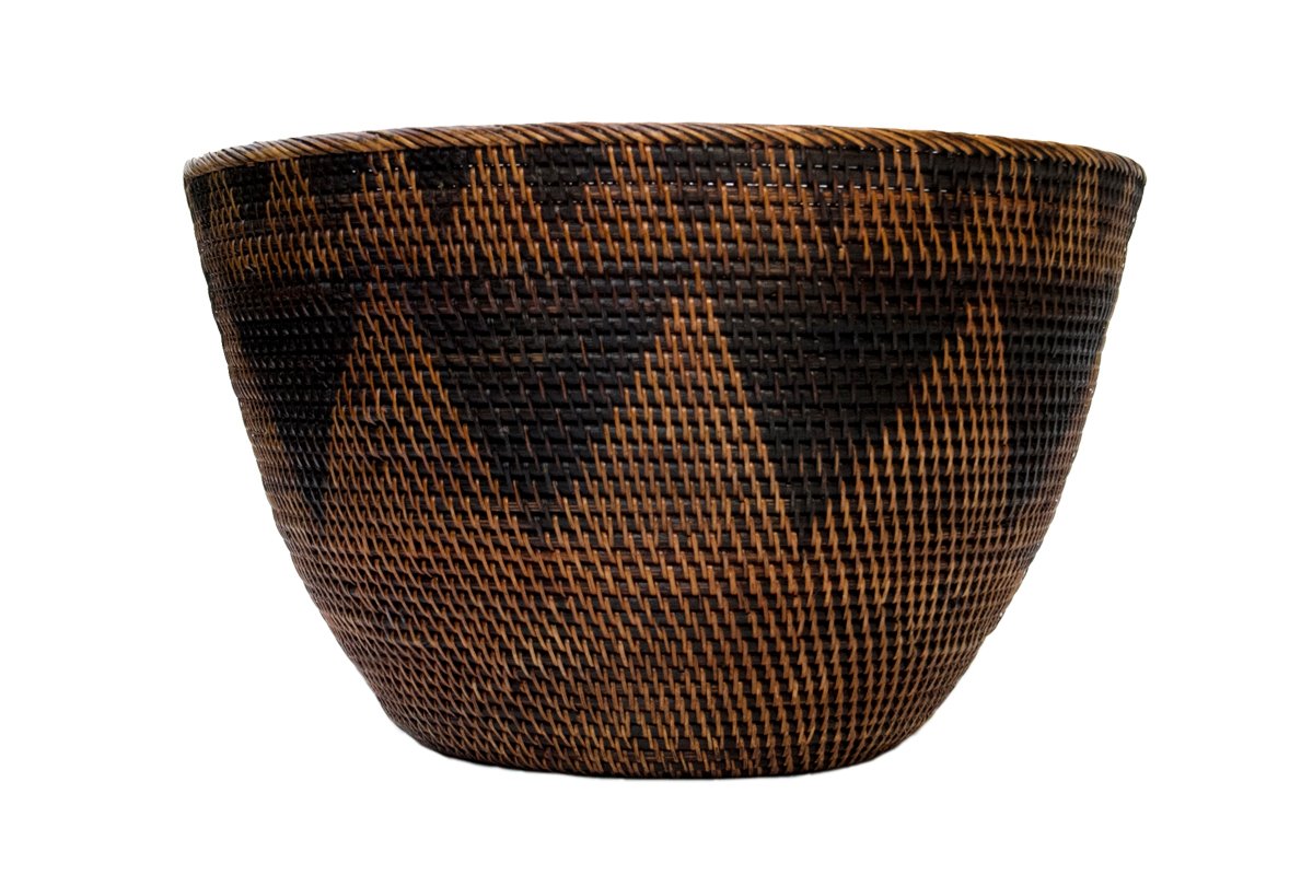 Finely Woven Tribal Gathering Basket